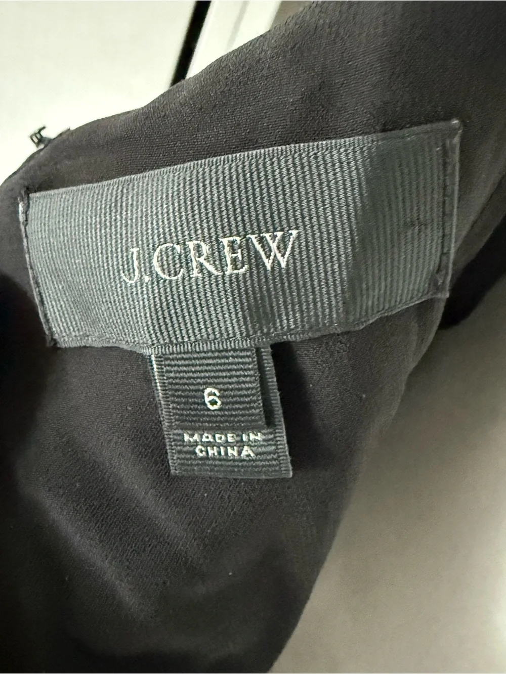 J. Crew Black Star-Embroidered Midi Dress